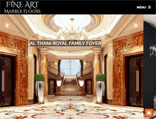 Tablet Screenshot of fineartmarblefloors.com